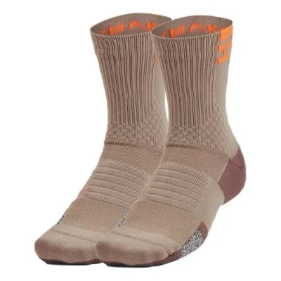 Under Armour Armourdry Playmaker Mid-crew Socks 'brown'