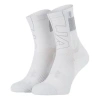 Under Armour Armourdry Run Crew Socks 'white Grey' In Gray
