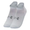Under Armour Armourdry Run No Show Socks 'white Grey'