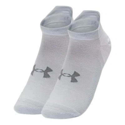 Under Armour Armourdry Run No Show Socks 'white Grey'