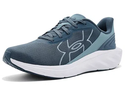 Under Armour Ascend Big Logo Running Shoes Women's Running Shoes Downpour Gray/blue Wind/blue Wind: 9 B - Medium
