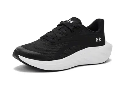 Under Armour Ascend Running Shoes (big Kid) Boy Kid's Shoes Black/black/white : 4 Big Kid M, Synthetic