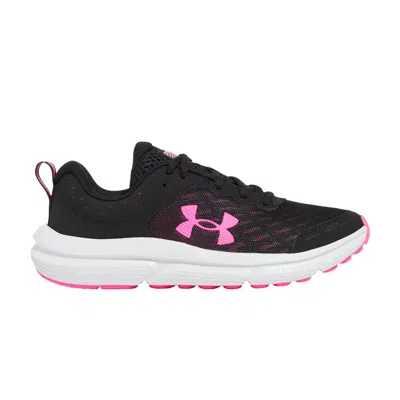 Pre-owned Under Armour Assert 10 Ac Gs 'black Aero Pink' | Kid's Size 5