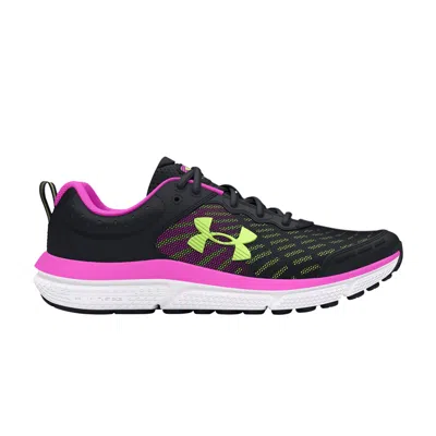 Pre-owned Under Armour Assert 10 Ac Gs 'black Vivid Magenta' | Kid's Size 5