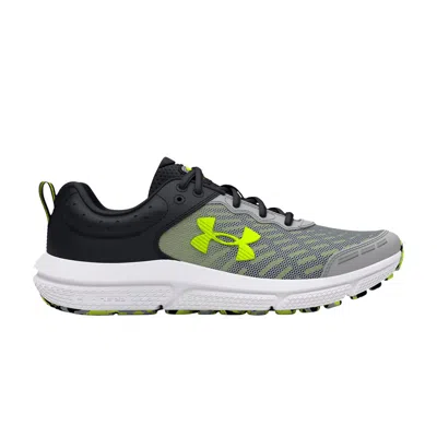 Pre-owned Under Armour Assert 10 Ac Gs 'mod Grey High Vis Yellow' | Kid's Size 3.5