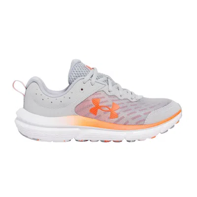 Pre-owned Under Armour Assert 10 Ac Gs Wide 'mod Grey Ares Red' | Kid's Size 5 In Gray