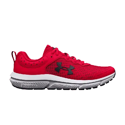 Pre-owned Under Armour Assert 10 Ac Gs Wide 'red Black'