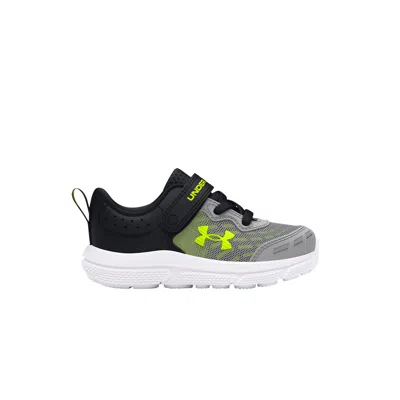 Pre-owned Under Armour Assert 10 Ac Td 'mod Grey High Vis Yellow' | Infant Size 8 In Gray