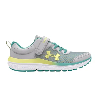 Pre-owned Under Armour Assert 10 Ps 'halo Grey Radial Turquoise' | Kid's Size 12 In Gray