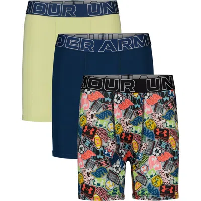 Under Armour Kids'  Assorted 3-pack Ua Performance Tech™ Boxer Briefs In Multi