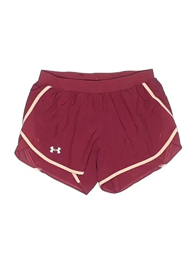 Pre-owned Under Armour Athletic Shorts In Burgundy