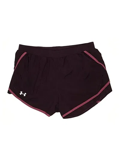 Pre-owned Under Armour Athletic Shorts In Burgundy