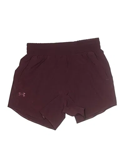 Pre-owned Under Armour Athletic Shorts In Burgundy