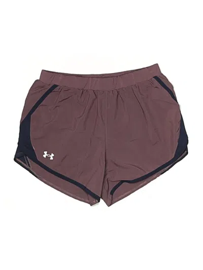 Pre-owned Under Armour Athletic Shorts In Burgundy