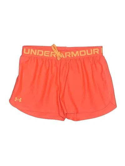 Pre-owned Under Armour Kids' Athletic Shorts In Orange