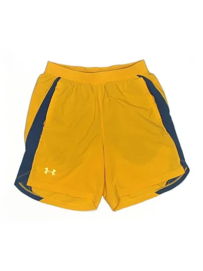 Pre-owned Under Armour Athletic Shorts In Yellow