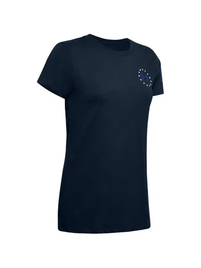 Under Armour Banner T-shirt In Blue