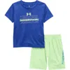 Under Armour Bar Between Short Sleeve T-short & Short Set In Blue