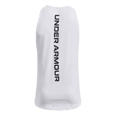 Under Armour Baseline Cotton Tank 'white Black'