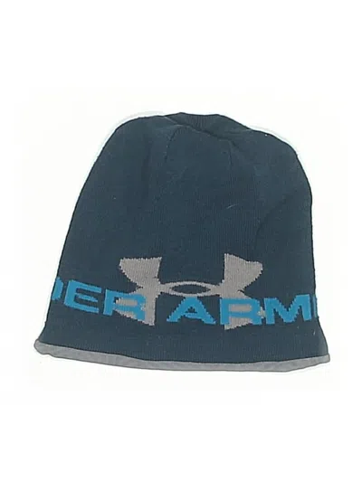Pre-owned Under Armour Beanie Hat In Blue