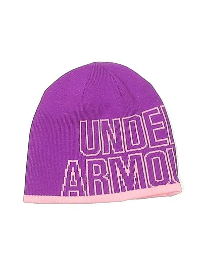 Pre-owned Under Armour Kids' Beanie Hat In Purple
