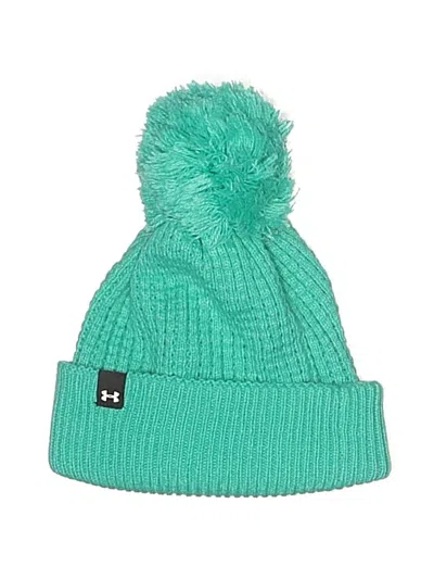 Pre-owned Under Armour Beanie Hat In Teal