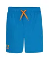 Under Armour Big Boys 2-in-1 Compression Printed Volley Shorts In Electric Blue