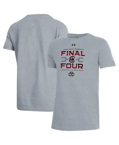Under Armour Kids' Big Boys And Girls Gray South Carolina Gamecocks 2025 Ncaa Women's Basketball Tournament March Madne
