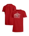 Under Armour Big Boys And Girls Red Wisconsin Badgers Throwback T-shirt In Red