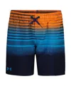 Under Armour Big Boys Blender Stripe Volley Shorts In Midnight Navy