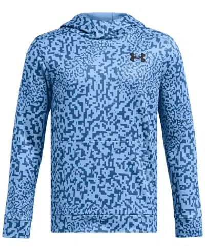 Under Armour Kids' Big Boys Fleece Printed Hoodie In Horizon Blue,tech Blue,black