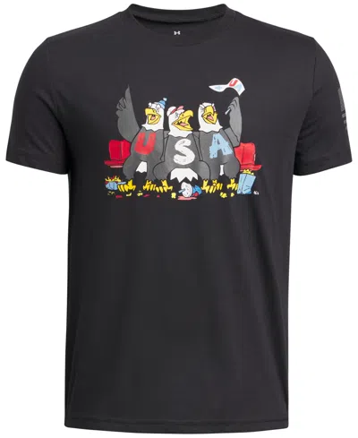 Under Armour Kids' Big Boys Freedom Fun Eagle Graphic T-shirt In Black
