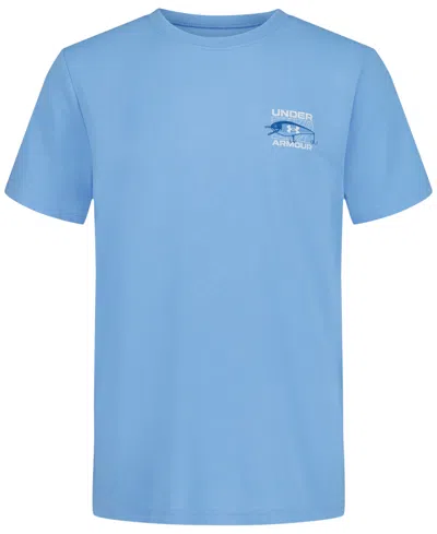 Under Armour Kids' Big Boys' Intel Bass Graphic T-shirt In Blue