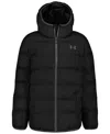 Under Armour Big Boys Pronto Hooded Puffer Jacket In Black
