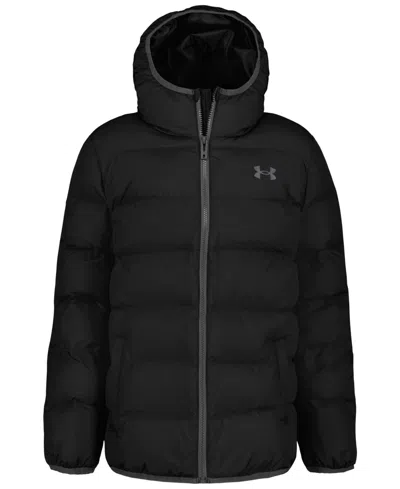 Under Armour Kids' Big Boys Pronto Hooded Puffer Jacket In Black