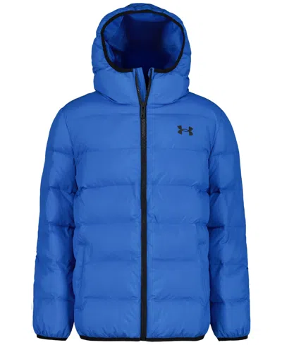 Under Armour Kids' Big Boys Pronto Hooded Puffer Jacket In Blue