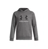 Under Armour Big Boys Rival Fleece Logo-print Hoodie In Gray