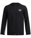 Under Armour Big Boys Sportstyle Full-zip Hooded Windbreaker In Black