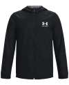 Under Armour Big Boys Sportstyle Full-zip Hooded Windbreaker In Black,black,mod Gray