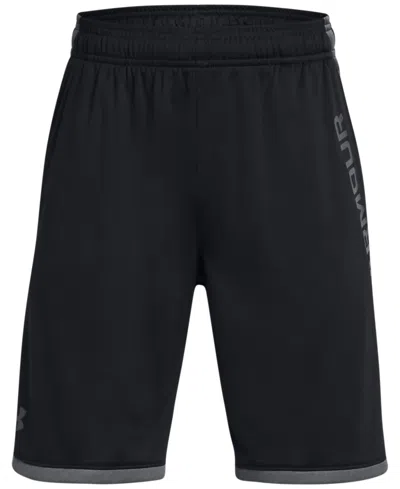 Under Armour Kids' Big Boys Stunt 3.0 Printed Shorts In 023 Black