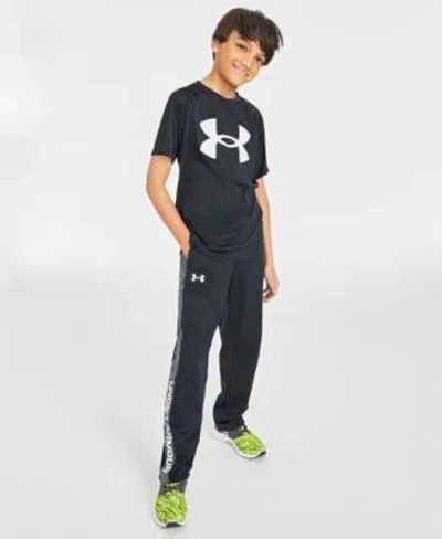 Under Armour Kids' Big Boys T Shirt Brawler Tapered Pants In Black