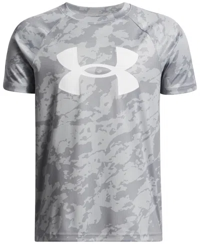 Under Armour Kids' Big Boys Tech Big Logo Printed Short Sleeve T-shirt In Gray