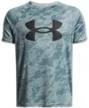 Under Armour Big Boys Tech Big Logo Printed Short Sleeve T-shirt In Gray