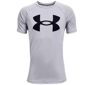Under Armour Kids' Big Boys Tech Big Logo Short Sleeve T-shirt In Gray