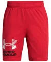 Under Armour Big Boys Tech Moisture-wicking Quick-dry Shorts In Red