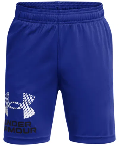 Under Armour Kids' Big Boys Tech Moisture-wicking Quick-dry Shorts In Royal,black