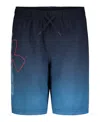 Under Armour Big Boys Textured Volley Swimsuit In Midnight Navy