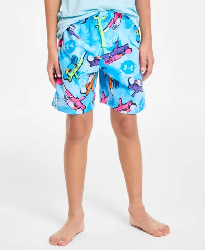 Under Armour Kids' Big Boys Ua Classic Soaker Volley Swim Shorts In Stream