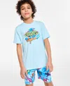 Under Armour Big Boys Ua Short-sleeve Super Soaker Graphic Surf Shirt In Stream