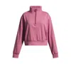 Under Armour Little And Big Girls Motion Lounge Zippered Sweatshirt In Pink